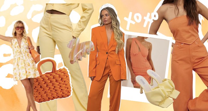 Klä dig i orange och gul i sommar. 